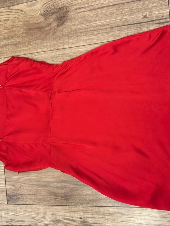 Aritzia Red Mini Slip Dress - Picture 2 of 4